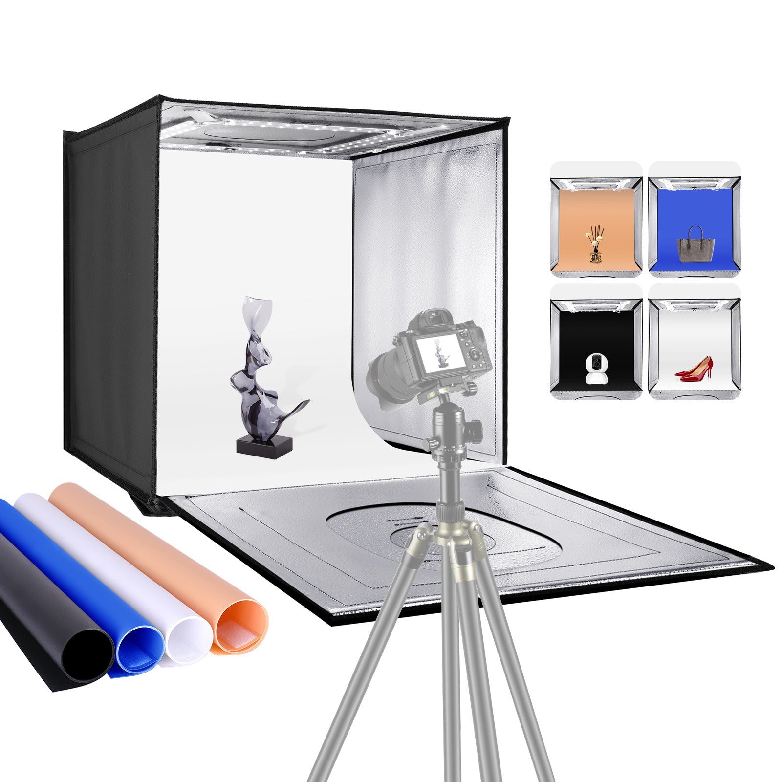 NEEWER N-72 60cm Foldable Photo Studio Light Box Adjustable Brightness Shooting Light Tent NEEWER N-72 60cm Foldable Photo Studio Light Box Adjustable Brightness Shooting Light Tent